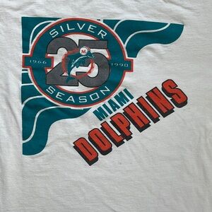 Vintage 1990s Miami Dolphins Trench NFL tee / size XL
